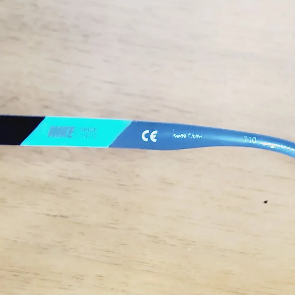 Nike 5574 018 Kids Eyeglasses Satin Black Hyper Jade Unisex Eye Wear Optical